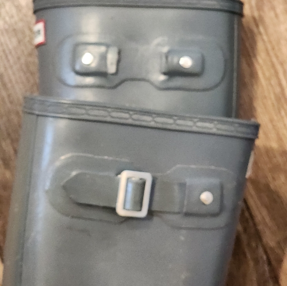 HUNTER RAIN BOOTS RUBBER 4M5F GRAY - Picture 9 of 10